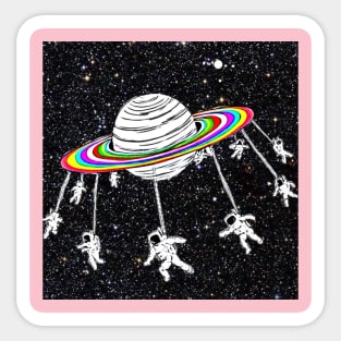 Space carousel Sticker